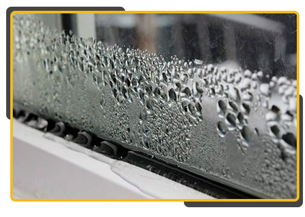علت بخار کردن سطح دورنی شیشه دوجداره